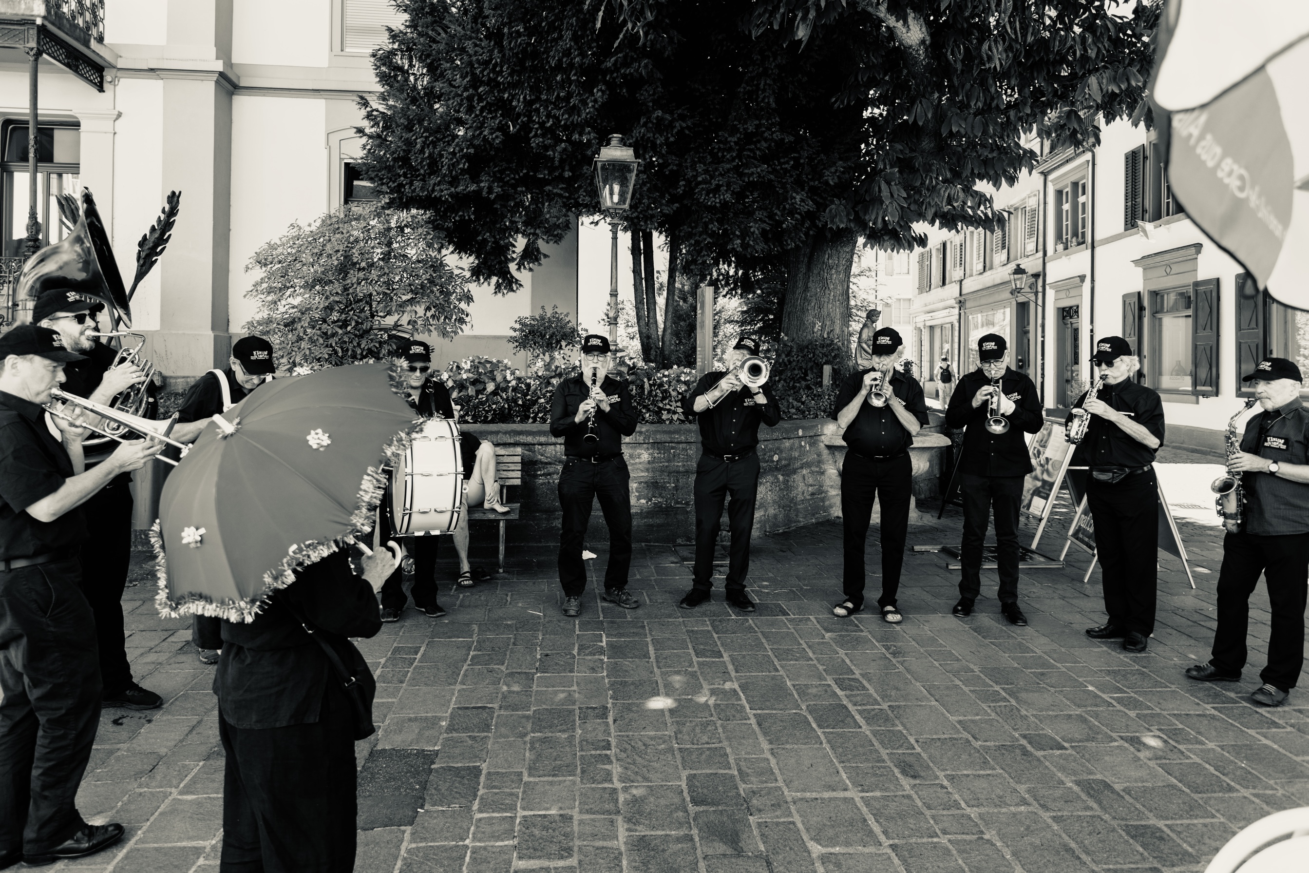 2022 mit Viktor Hottingers N‘awlins Street Band, Rheinfelden CH)