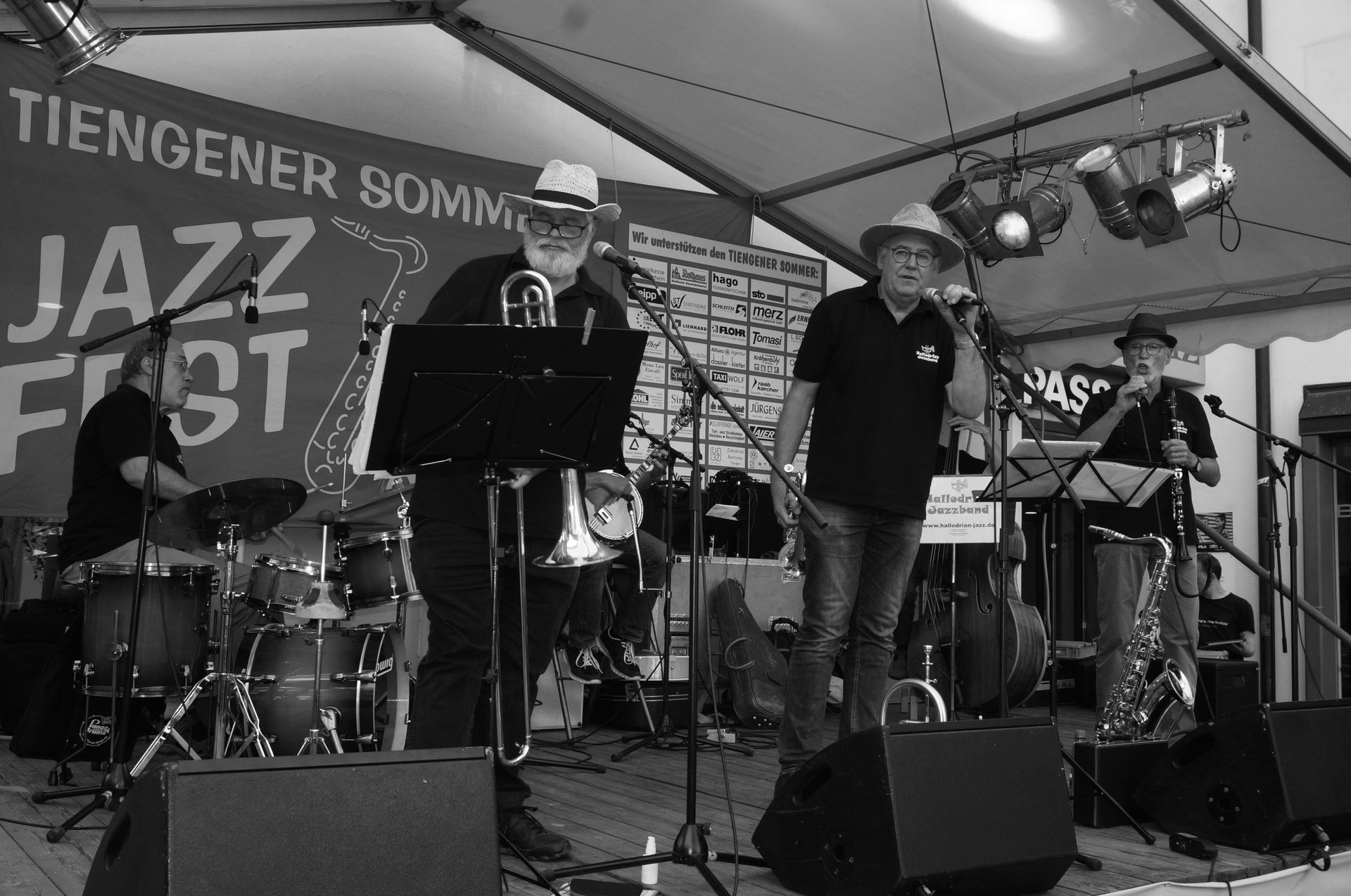 Hallodrian Jazzband am Tiengen Sommer 2019